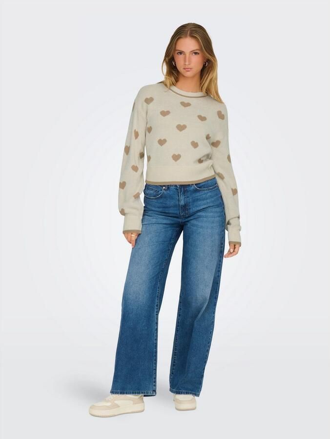 JDY Trui met ronde hals RO CE L S JACQ. PULLOVER KNT NOOS - Foto 4