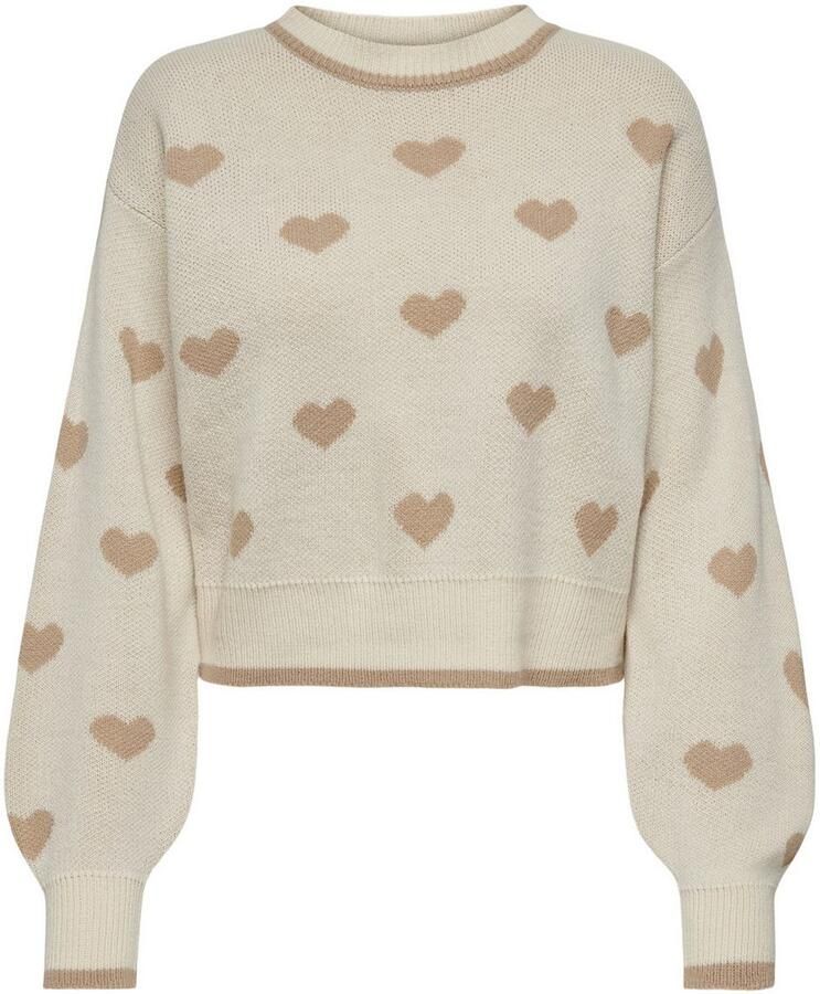 JDY Trui met ronde hals RO CE L S JACQ. PULLOVER KNT NOOS