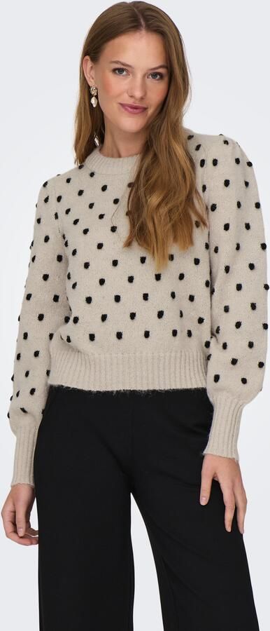 JDY Trui met ronde hals SIGRID LIFE L S ON PUFF PULL KNT NOOS - Foto 8