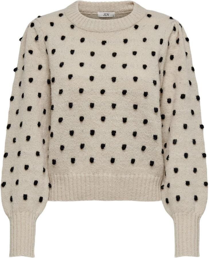 JDY Trui met ronde hals SIGRID LIFE L S ON PUFF PULL KNT NOOS