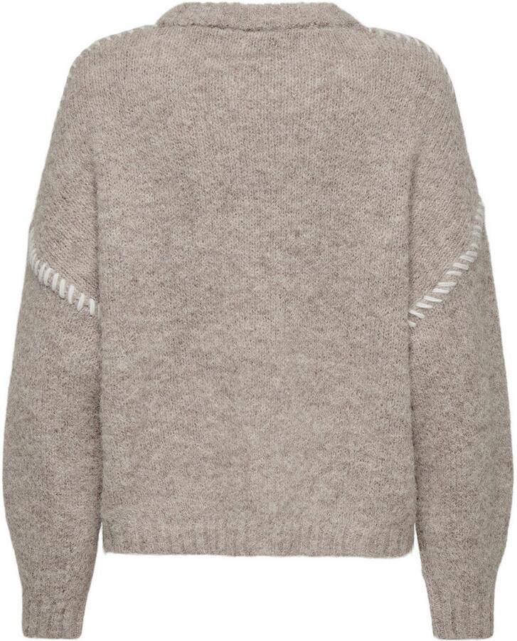 JDY Trui met ronde hals ZOEY LIFE L S ON STITCH PULL KNT NOOS