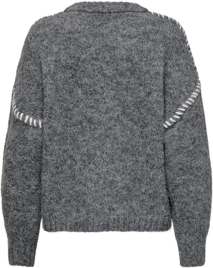 JDY Trui met ronde hals ZOEY LIFE L S ON STITCH PULL KNT NOOS