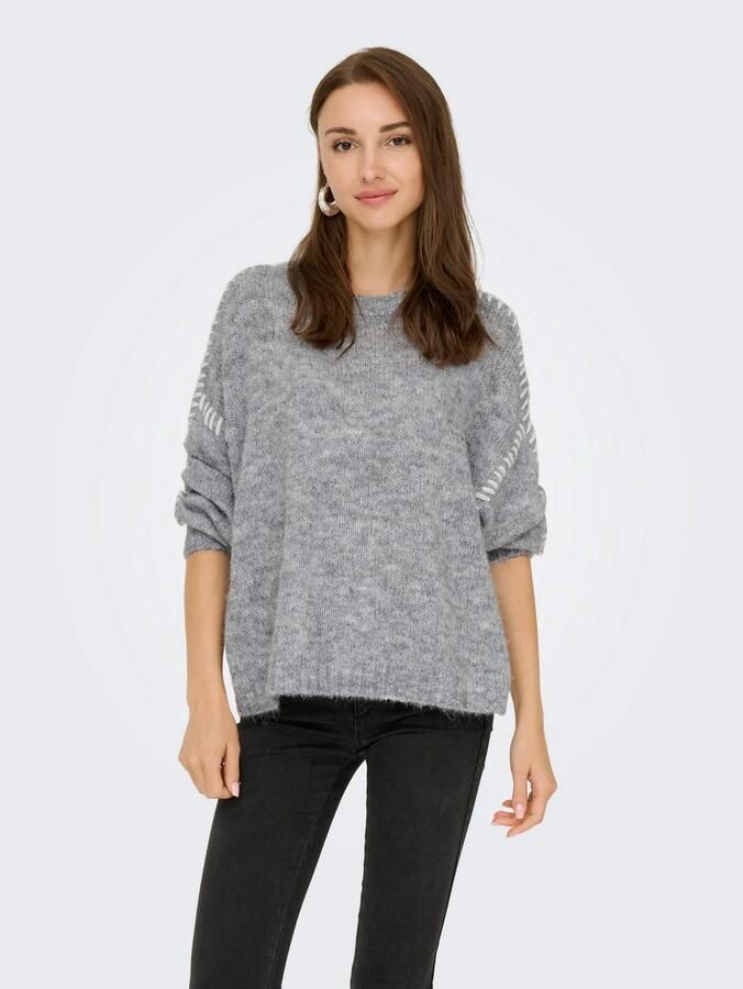 JDY Trui met ronde hals ZOEY LIFE L S ON STITCH PULL KNT NOOS - Foto 5