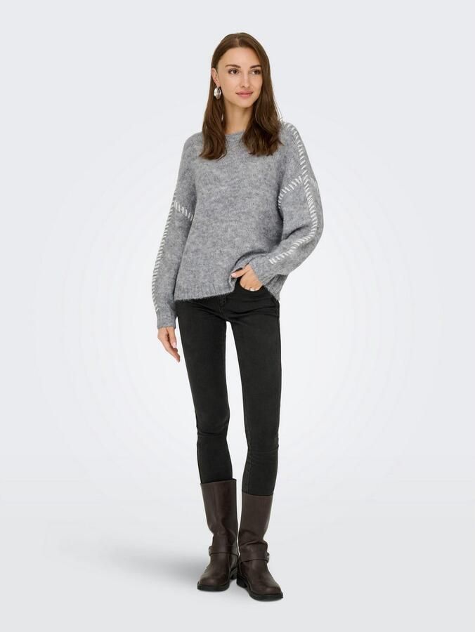 JDY Trui met ronde hals ZOEY LIFE L S ON STITCH PULL KNT NOOS - Foto 7