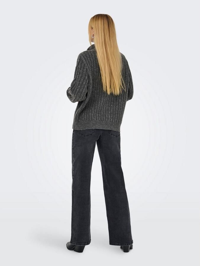 JDY Trui met staande kraag ANDREA L S ZIP CABLE PULLOVE KNT NOOS - Foto 7