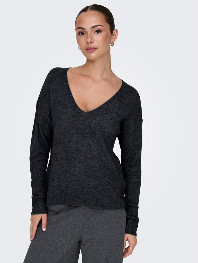 JDY Trui met V-hals ELANORA L S V-NECK PULLO. KNT NOOS - Foto 3