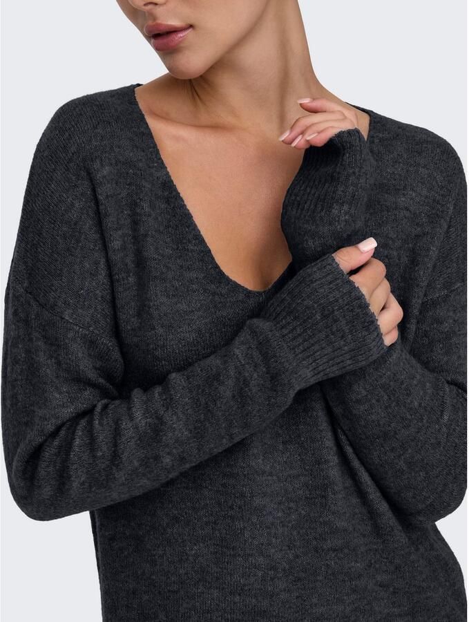 JDY Trui met V-hals ELANORA L S V-NECK PULLO. KNT NOOS