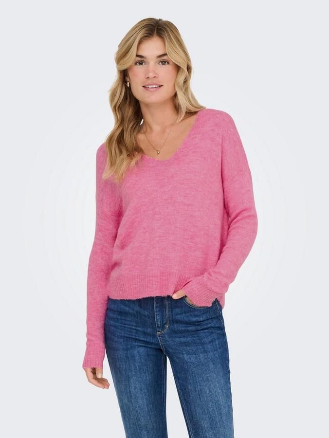 JDY Trui met V-hals ELANORA L S V-NECK PULLO. KNT NOOS