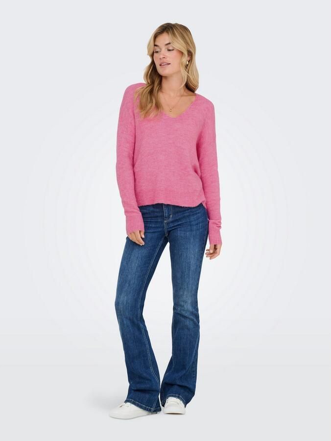 JDY Trui met V-hals ELANORA L S V-NECK PULLO. KNT NOOS - Foto 3