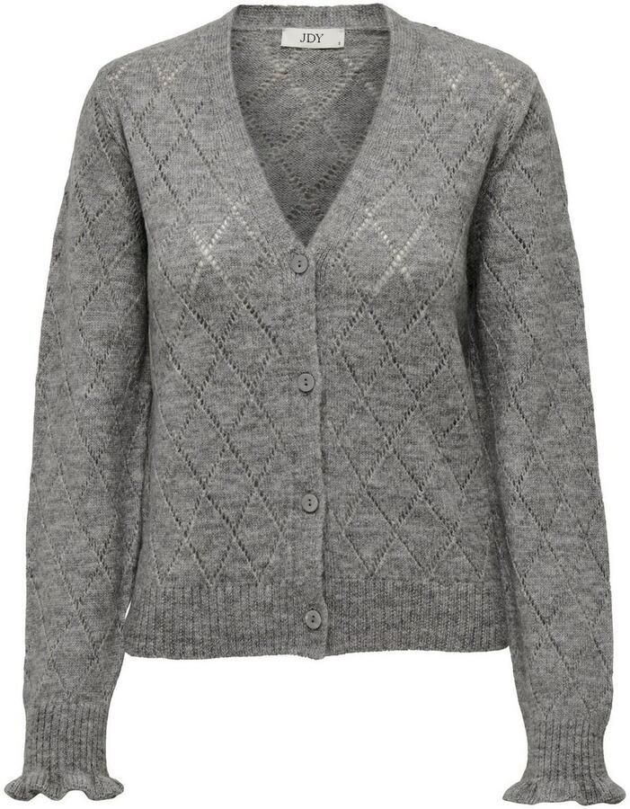 JDY Vest LETTY L S V-NECK STRUC CARDI KNT NOOS - Foto 2