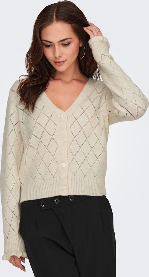 JDY Vest LETTY L S V-NECK STRUC CARDI KNT NOOS - Foto 7