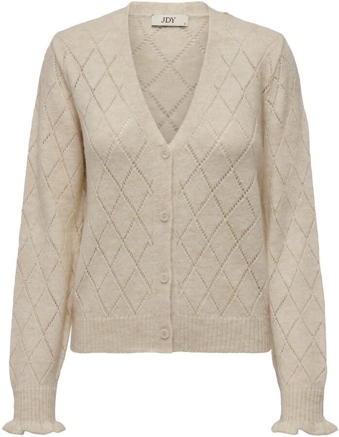 JDY Vest LETTY L S V-NECK STRUC CARDI KNT NOOS