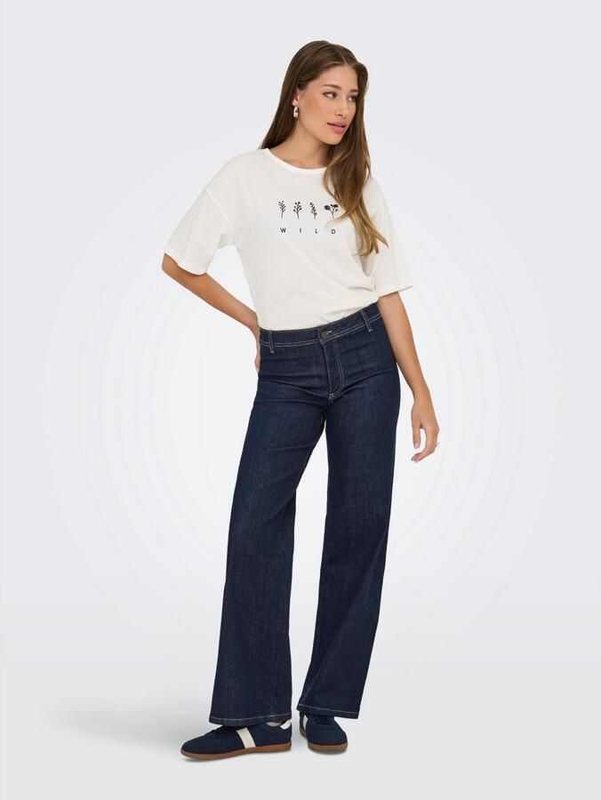 JDY Wijde jeans VANESSA MIDWAIST WIDE JEANS DBD DENIM - Foto 3