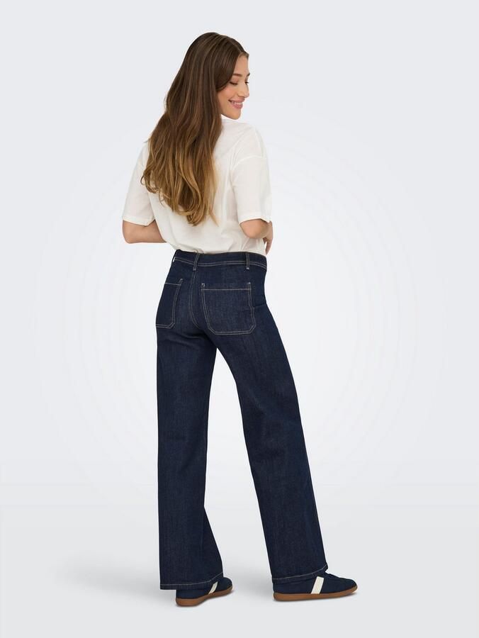 JDY Wijde jeans VANESSA MIDWAIST WIDE JEANS DBD DENIM - Foto 4