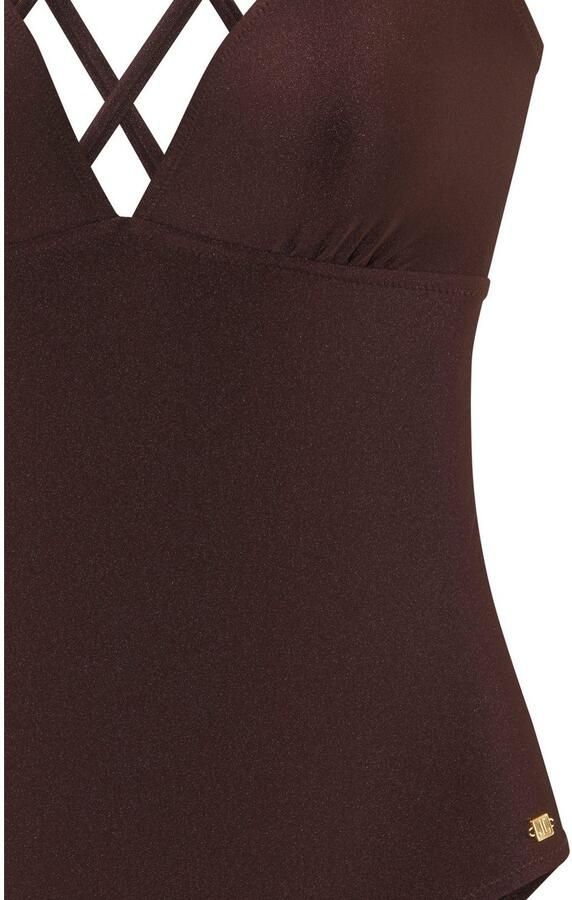 Jette Joop Badpak Giulia met goudkleurige glanzende coating en accessoires - Foto 5