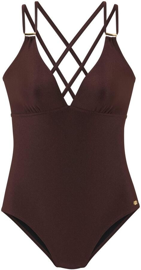 Jette Joop Badpak Giulia met goudkleurige glanzende coating en accessoires - Foto 4