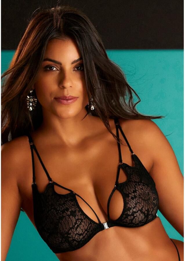 Jette Joop Beugel-bh van transparant netmateriaal in bandjes-look - Foto 3