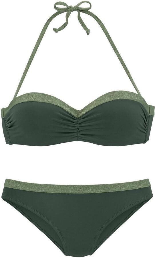 Jette Joop Beugelbikini in bandeaumodel met glinsterende inzetten - Foto 3