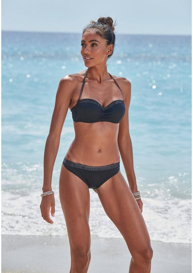 Jette Joop Beugelbikini in bandeaumodel met glinsterende inzetten - Foto 3