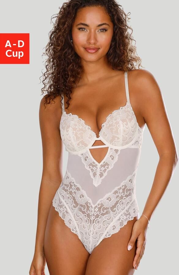 Jette Joop Body van bloe kant met push-up effect sexy lingerie verleidelijke kleding - Foto 4