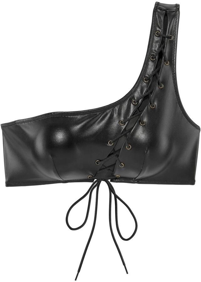 Jette Joop Bralette-bh van zacht materiaal in lederlook sexy lingerie sexy ondergoed