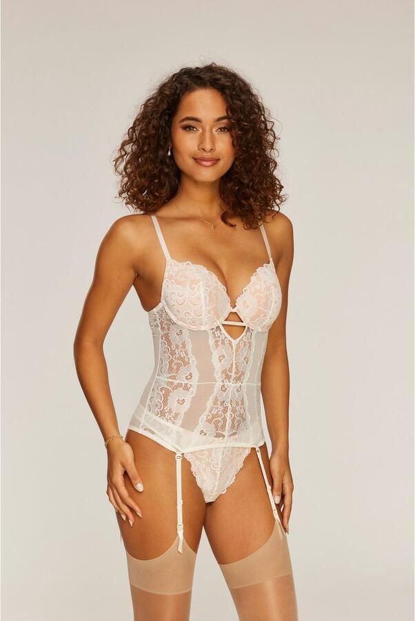 Jette Joop String met mix van fijn kant en soft-mesh - Foto 12