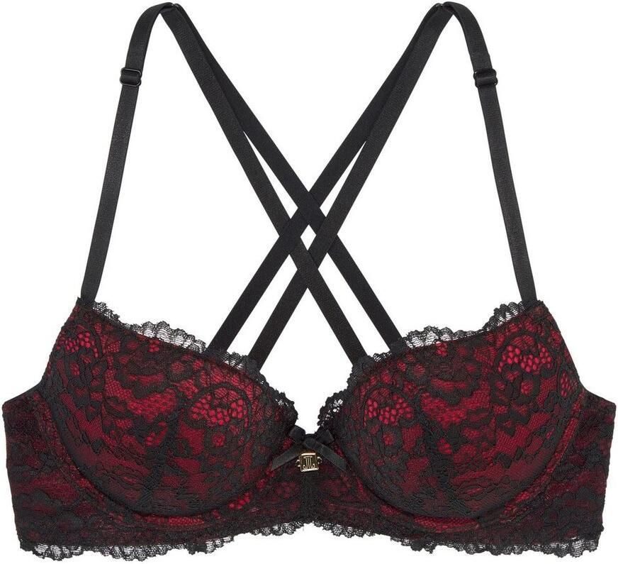 Jette Joop Push-up-bh met aantrekkelijke bandjes in bandjes-look sexy dessous