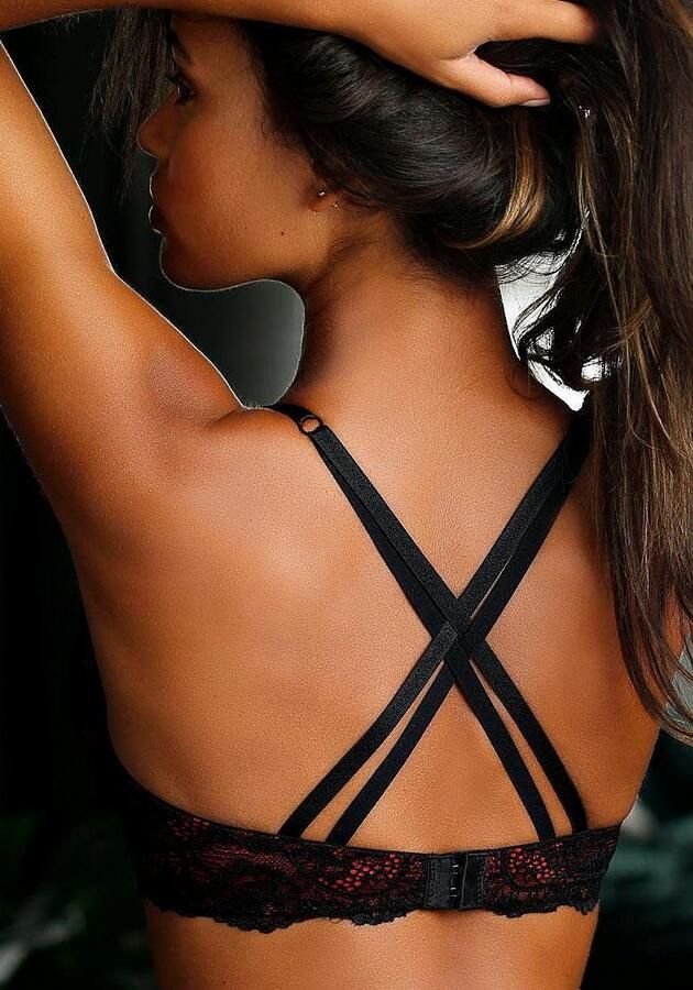 Jette Joop Push-up-bh met aantrekkelijke bandjes in bandjes-look sexy dessous - Foto 5