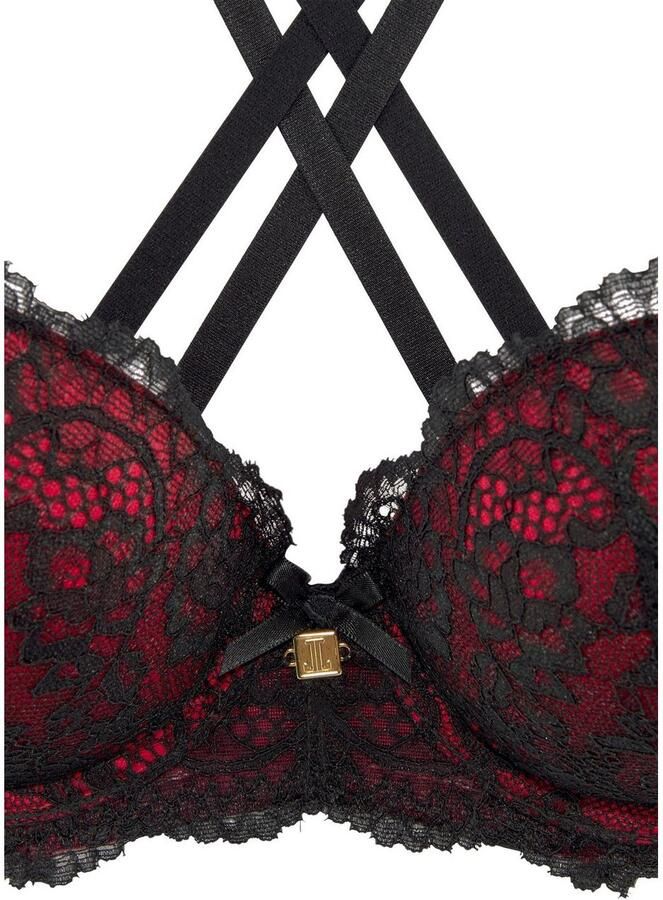 Jette Joop Push-up-bh met aantrekkelijke bandjes in bandjes-look sexy dessous - Foto 2