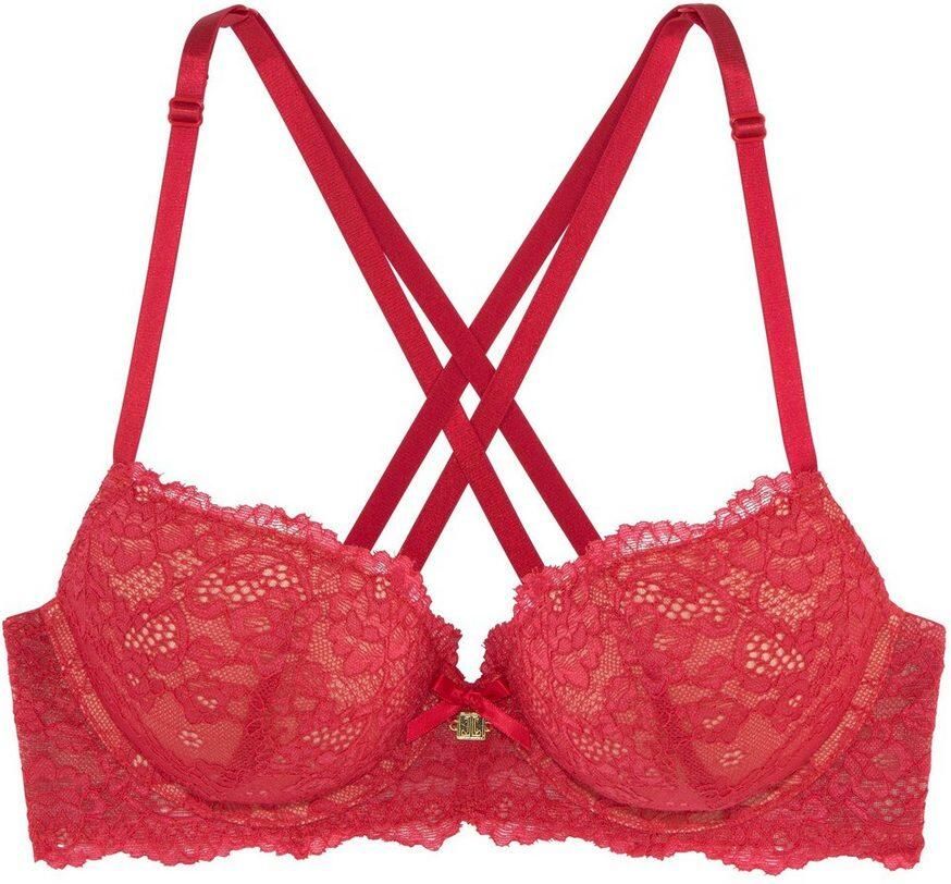 Jette Joop Push-up-bh met aantrekkelijke bandjes in bandjes-look sexy dessous