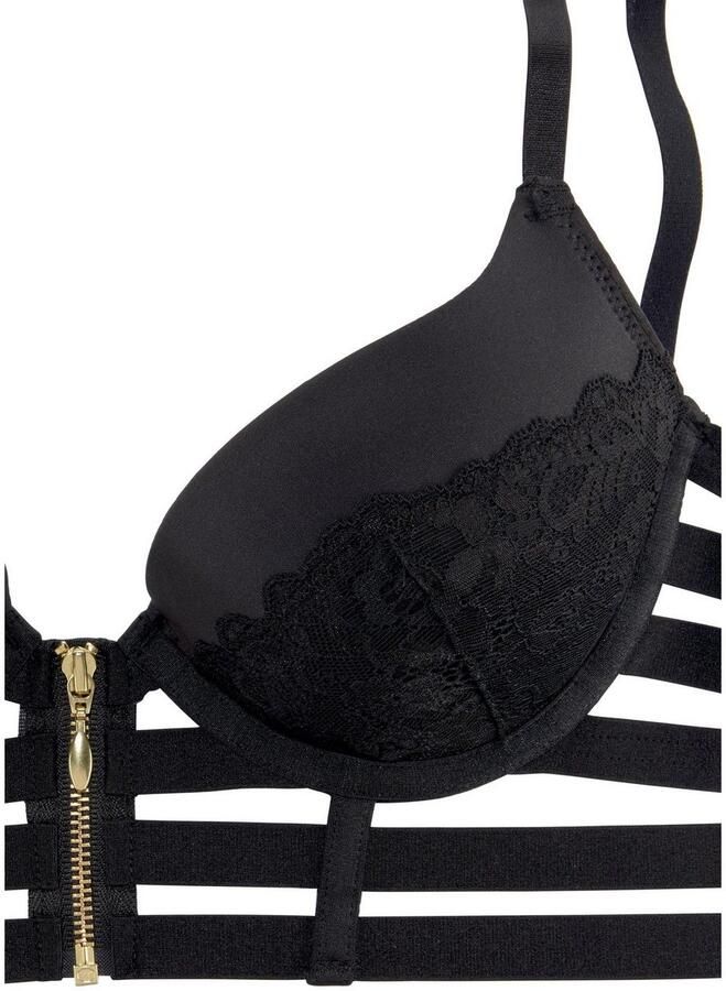 Jette Joop Push-up-bh met decoratieve banden sexy lingerie