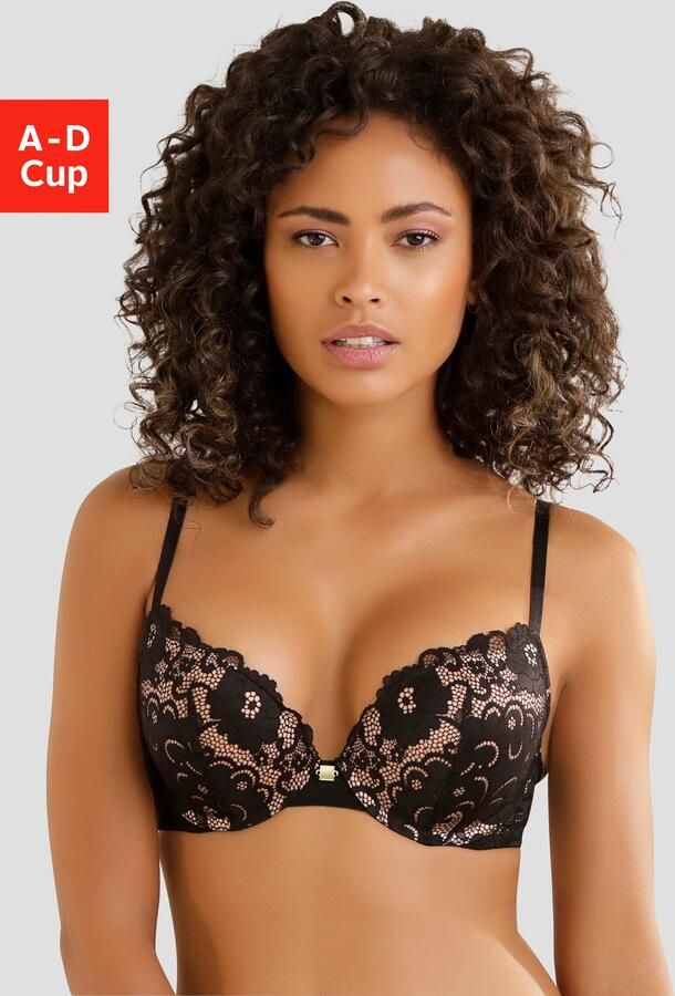 Jette Joop Push-up-bh van gebloemde kant dessous - Foto 5