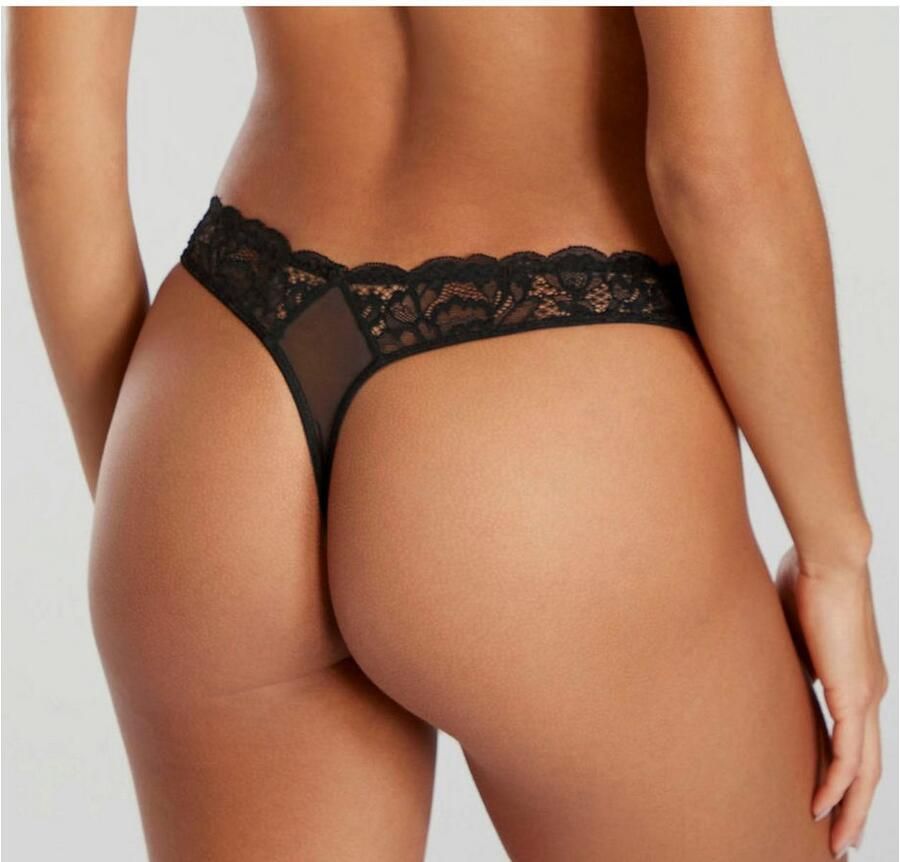 Jette Joop String met speels banddetail en edel glinsterend accessoire