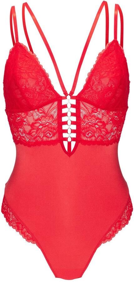 Jette Joop Stringbody zonder beugel van fijn jacquardkant sexy lingerie spannend ondergoed - Foto 2