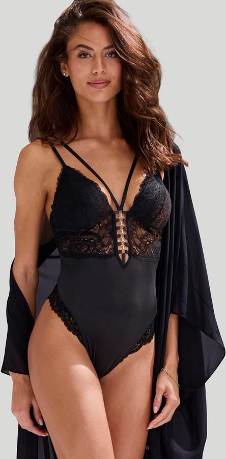 Jette Joop Stringbody zonder beugel van fijn jacquardkant sexy lingerie spannend ondergoed - Foto 2