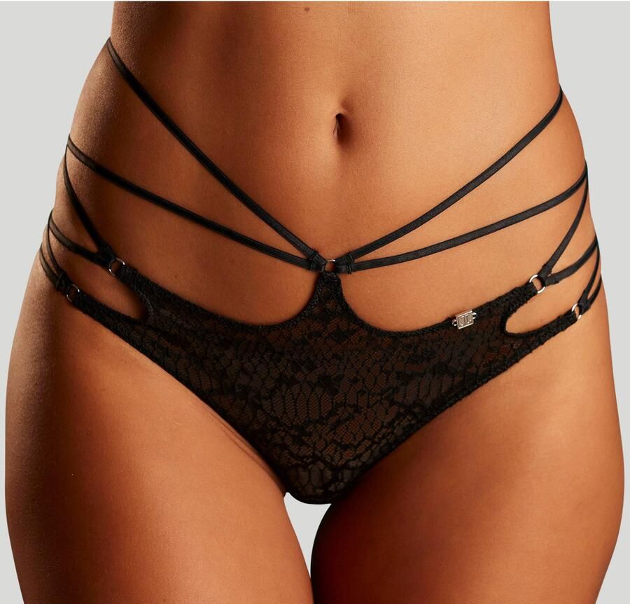 Jette Joop Tanga in opwindende bandjes-look - Foto 4