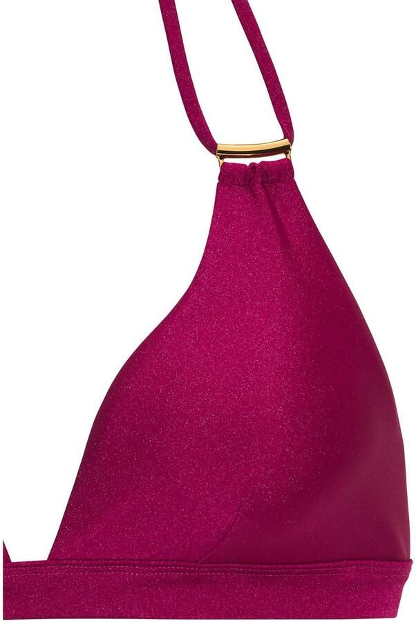 Jette Joop Triangelbikini Giulia met goudkleurige glanzende coating en accessoires - Foto 3