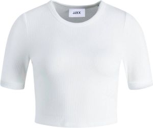 JJXX Shirt met ronde hals JXFLORIE STR SS RIB TEE JRS