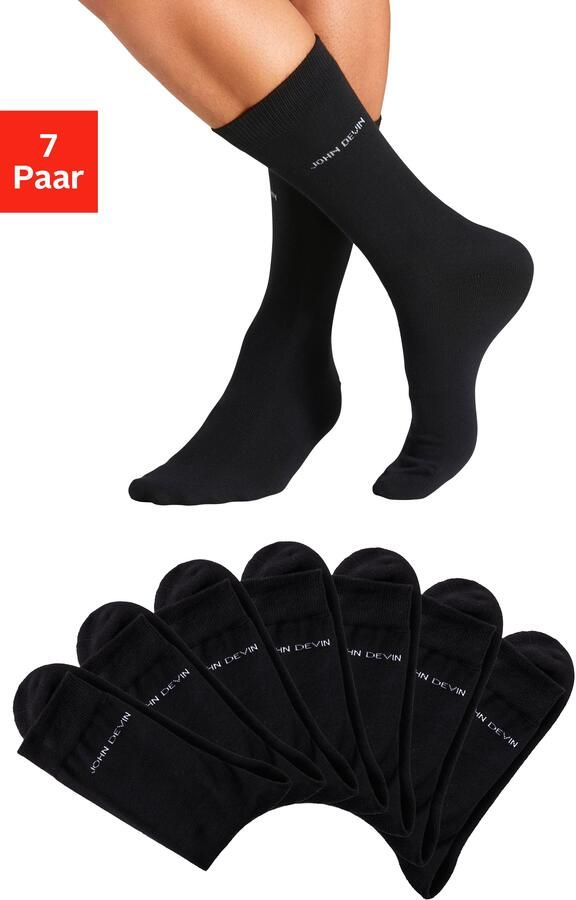 John Devin Basic sokken voor elke dag (set 7 paar) - Foto 9