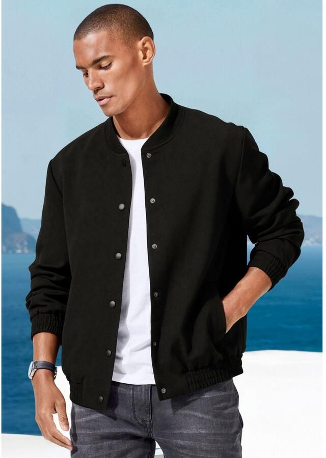 John Devin Blouson Met ribkraag Tussenjas met binnenzak van licht rekbare geweven kwaliteit - Foto 2