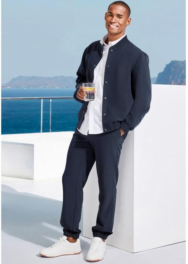 John Devin Blouson Met ribkraag Tussenjas met binnenzak van licht rekbare geweven kwaliteit - Foto 2