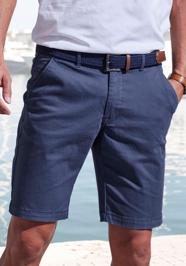 John Devin Chino-short Regular fit Shorts van elastische katoenkwaliteit - Foto 4