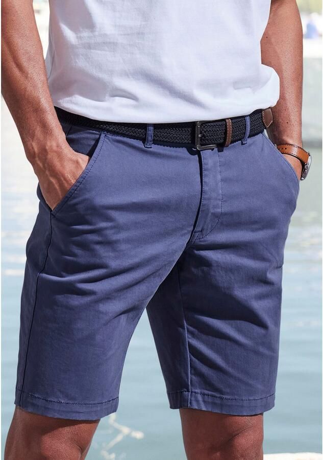 John Devin Chino-short Regular fit Shorts van elastische katoenkwaliteit - Foto 3