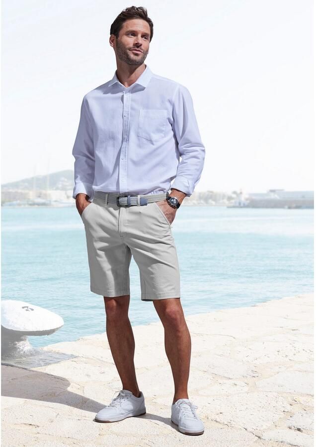 John Devin Chino-short Regular fit Shorts van elastische katoenkwaliteit - Foto 4
