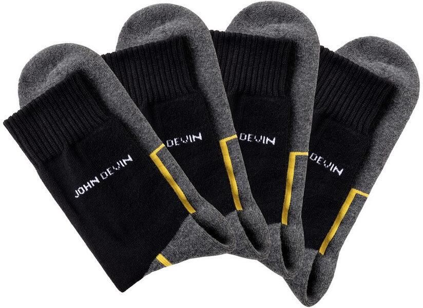 John Devin Functionele sokken met zolen over de tenen en hoge hakpluche (set 4 paar) - Foto 5