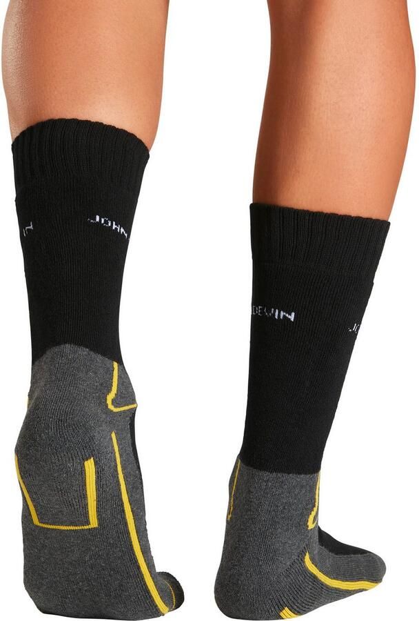 John Devin Functionele sokken met zolen over de tenen en hoge hakpluche (set 4 paar) - Foto 3