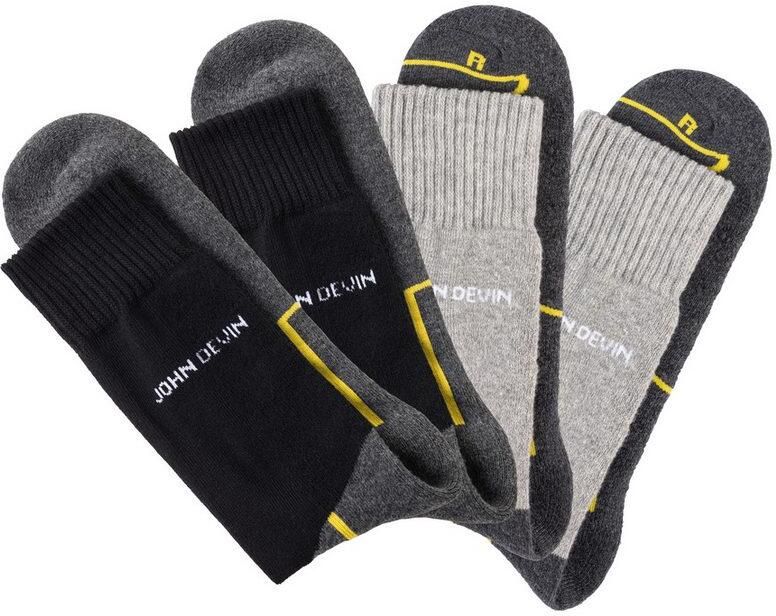 John Devin Functionele sokken met zolen over de tenen en hoge hakpluche (set 4 paar) - Foto 7