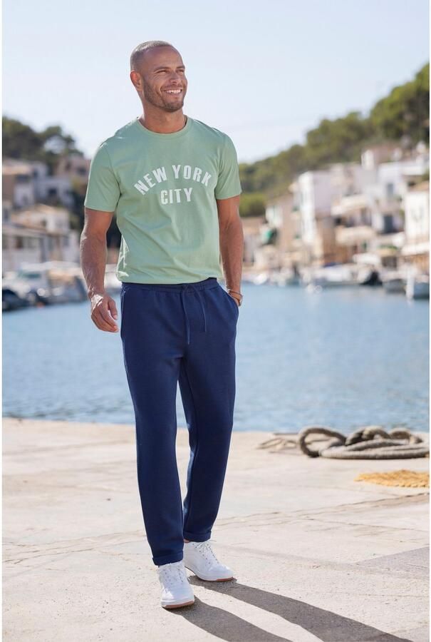 John Devin Jogpants Omslag aan de broekspijp van elastische Piqué-kwaliteit - Foto 2