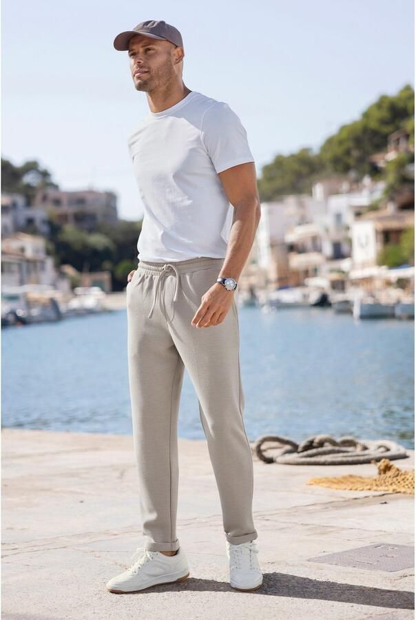 John Devin Jogpants Omslag aan de broekspijp van elastische Piqué-kwaliteit - Foto 2