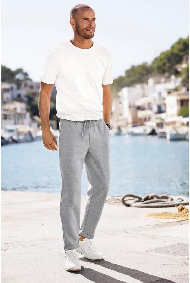 John Devin Jogpants Omslag aan de broekspijp van elastische Piqué-kwaliteit - Foto 3